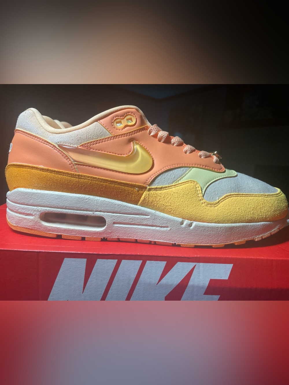 Nike Air Max 1 Puerto Rico Orange Frost 8.5W-7M
